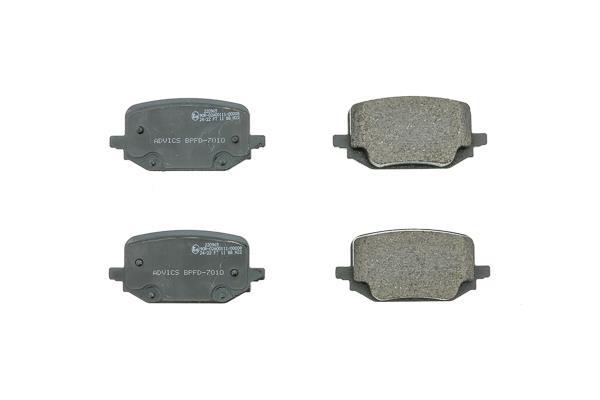 Jeu de 4 plaquettes de frein AISIN ref. BPFD-7010